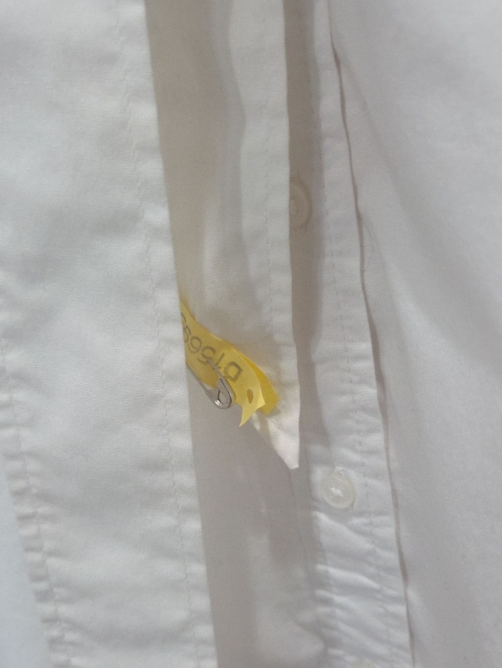 Banana Republic White Cotton Poplin Belted Shirt Dress,  Size 4 - Picture 8 of 8